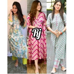 3 full stitched dress combo 81012